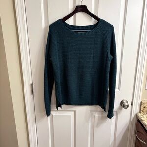 LOFT Deep Teal Crew Neck Sweater XXL